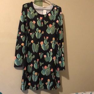 Long sleeve cactus dress!